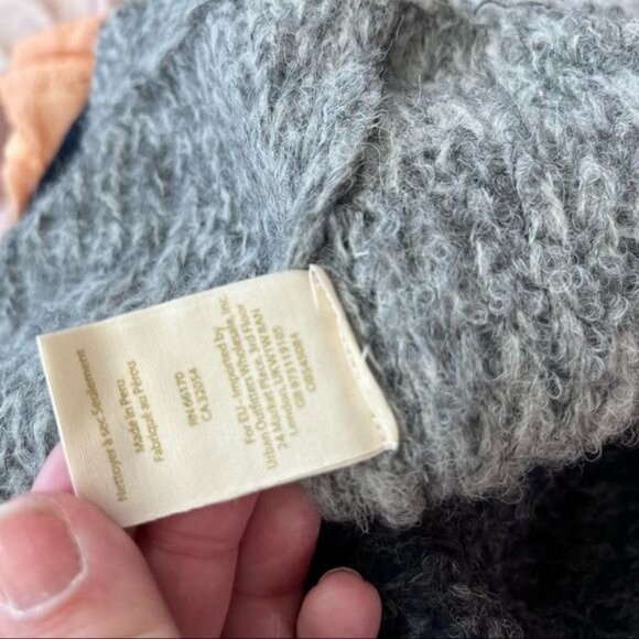 Free People Color Block Knit Oversized Sweater - Picture 8 of 13